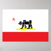 Californische vlag poster (Voorkant)