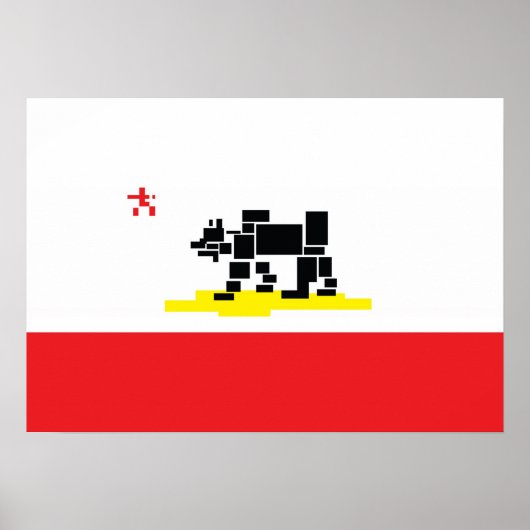 Californische vlag poster (Voorkant)