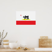 Californische vlag poster (Keuken)
