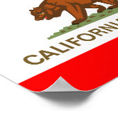 Californische vlag poster (Hoek)