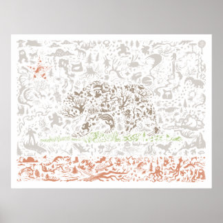 Californische vlag Poster