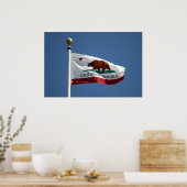 Californische vlag poster (Keuken)