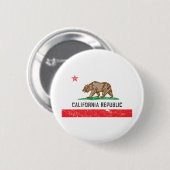  Californische vlag Ronde Button 5,7 Cm (Voorkant /achterkant)