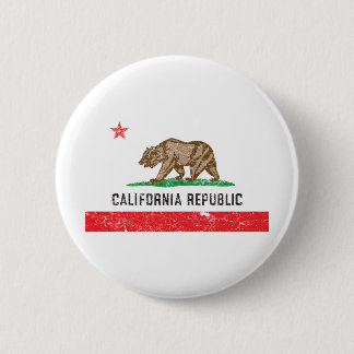 Californische vlag Ronde Button 5,7 Cm