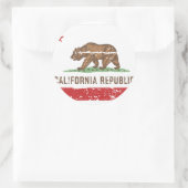  CALIFORNISCHE VLAG RONDE STICKER (Tas)