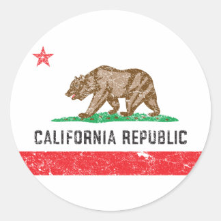  Californische vlag Ronde Sticker