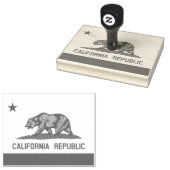 Californische vlag rubberstempel (Gestempeld)