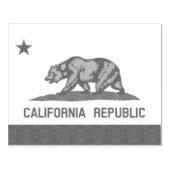 Californische vlag rubberstempel (Afrduk)
