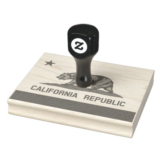 Californische vlag rubberstempel (Stempel)