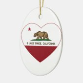 Californische vlag S. graafmachine Keramisch Ornament (Links)