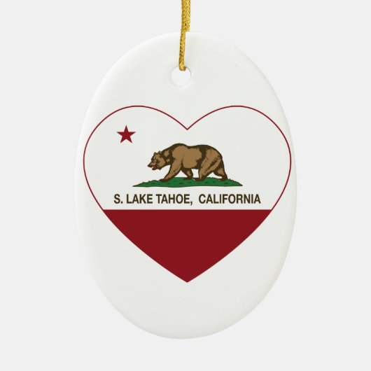 Californische vlag S. graafmachine Keramisch Ornament (Voorkant)