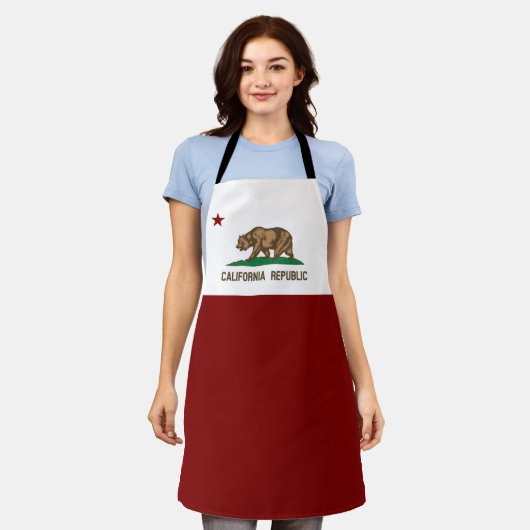 Californische vlag schort (Gedragen)