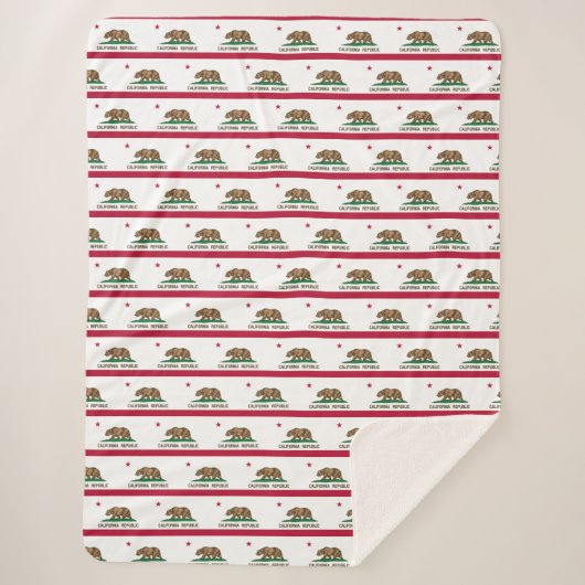 Californische vlag sherpa deken (Voorkant)