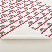 Californische vlag sherpa deken (3/4)