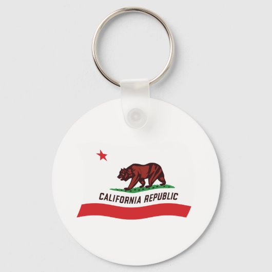 Californische Vlag Sleutelhanger (Voorkant)