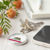 Californische vlag sleutelhanger (Zijkant)