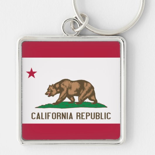 Californische Vlag Sleutelhanger (Voorkant)