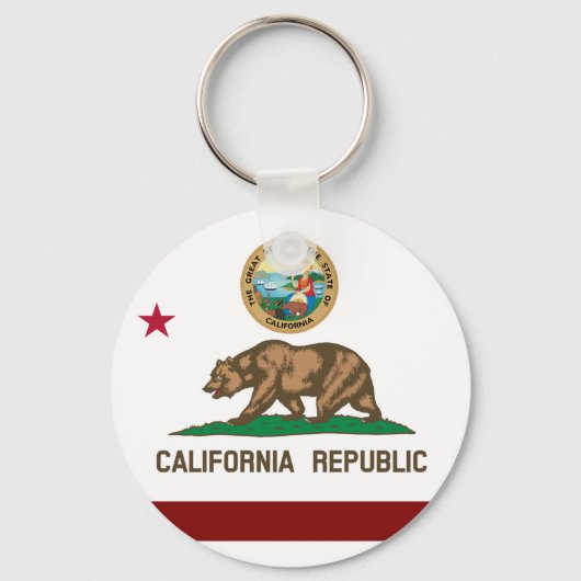 Californische vlag sleutelhanger (Voorkant)