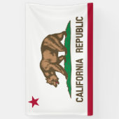 Californische vlag spandoek (Verticaal)