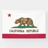 Californische vlag spandoek (Horizontaal)
