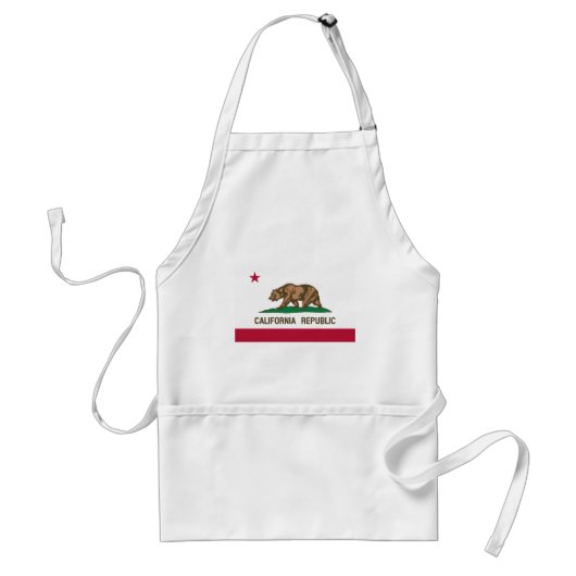 Californische vlag standaard schort (Voorkant)