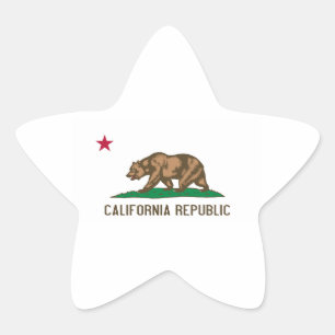 Californische vlag ster sticker