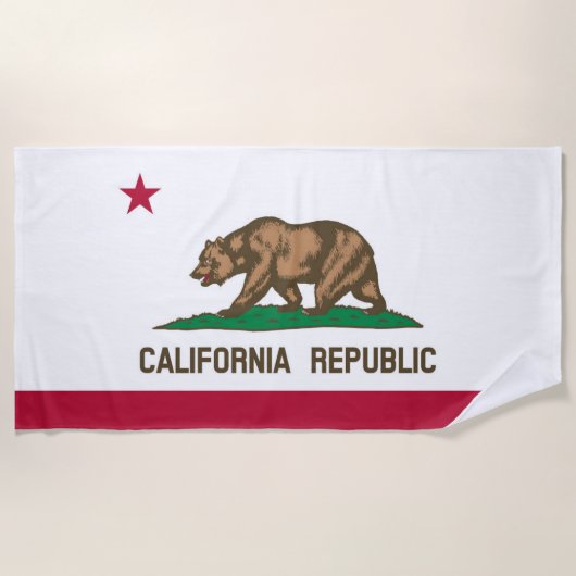 Californische vlag strandlaken (Voorkant)