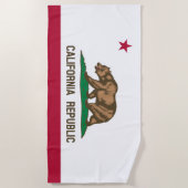 Californische vlag strandlaken (Voorkant)