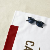 Californische vlag strandlaken (In situ)