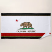 Californische vlag strandlaken (Voorkant)