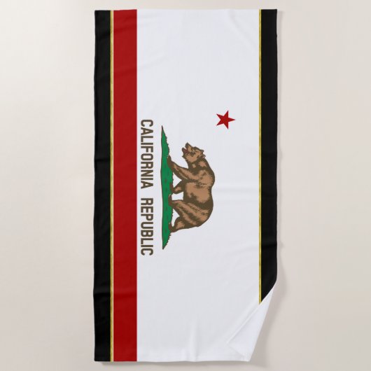 Californische vlag strandlaken (Voorkant)