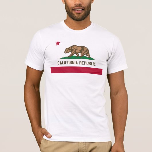 Californische vlag t-shirt (Voorkant)