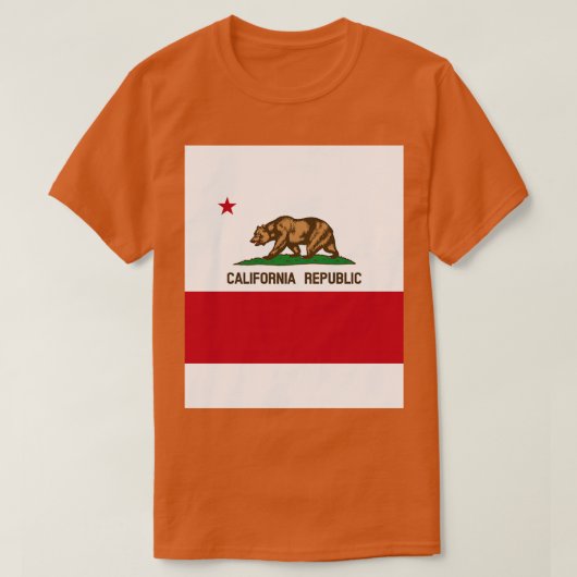 Californische vlag t-shirt (Design voorkant)