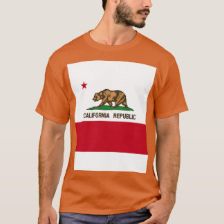Californische vlag t-shirt