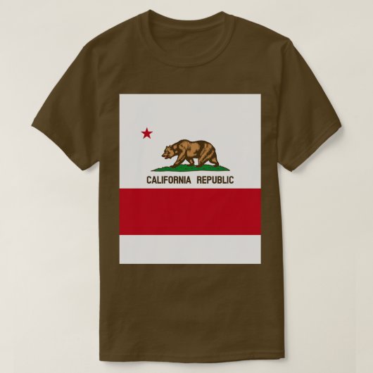 Californische vlag t-shirt (Design voorkant)