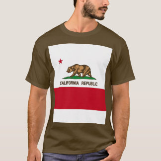 Californische vlag t-shirt