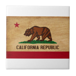 Californische vlag tegeltje