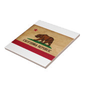 Californische vlag tegeltje (Zijkant)