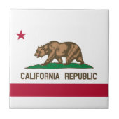 Californische vlag tegeltje (Voorkant)
