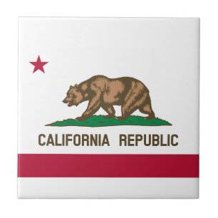 Californische vlag tegeltje