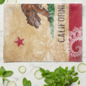 Californische vlag theedoek (Gevouwen)