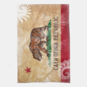 Californische vlag theedoek (Verticaal)