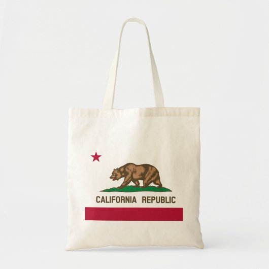 Californische vlag tote bag (Voorkant)