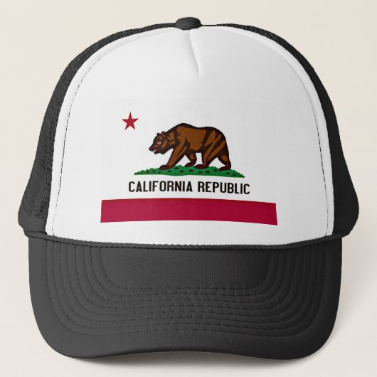 Californische vlag trucker pet (Voorkant)