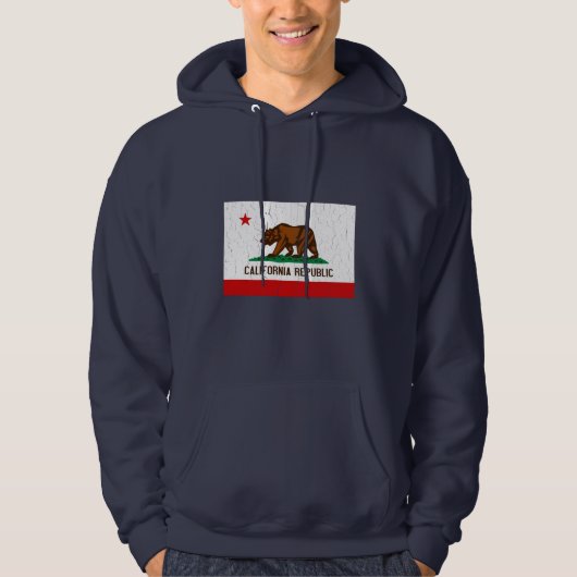  Californische vlag (verhit) Hoodie (Voorkant)