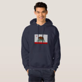  Californische vlag (verhit) Hoodie (Voorkant volledig)