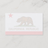 Californische vlag visitekaartje (Achterkant)