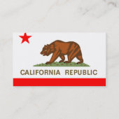 Californische vlag visitekaartje (Achterkant)
