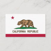 Californische vlag, vlag van Californië Visitekaartje (Voorkant)