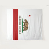 Californische vlag wandkleed (Voorkant (horizontaal))